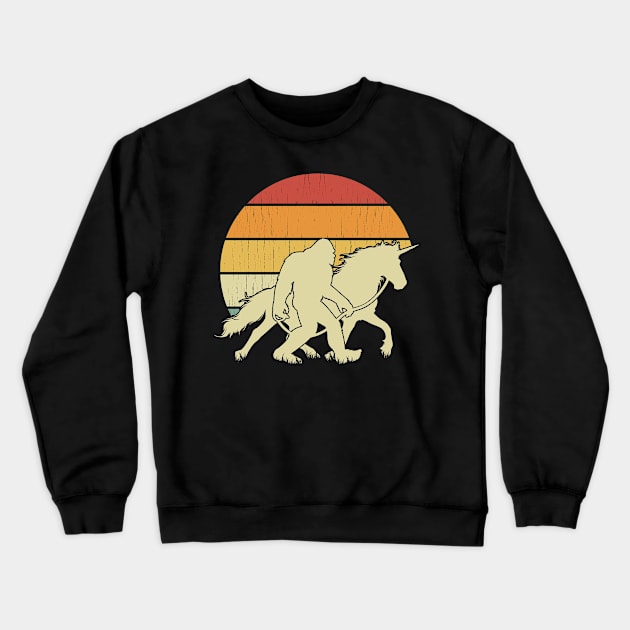 BIgfoot Unicorn Crewneck Sweatshirt by Tesszero